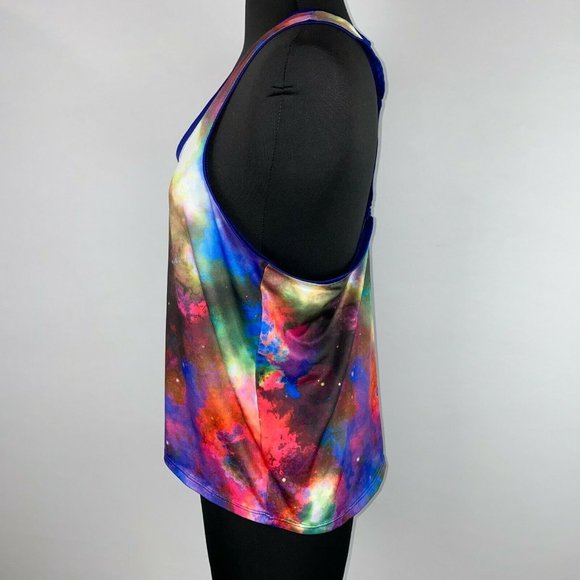 So Brand Juniors M Space Like Tie Dye Abstract Top - Picture 4 of 8